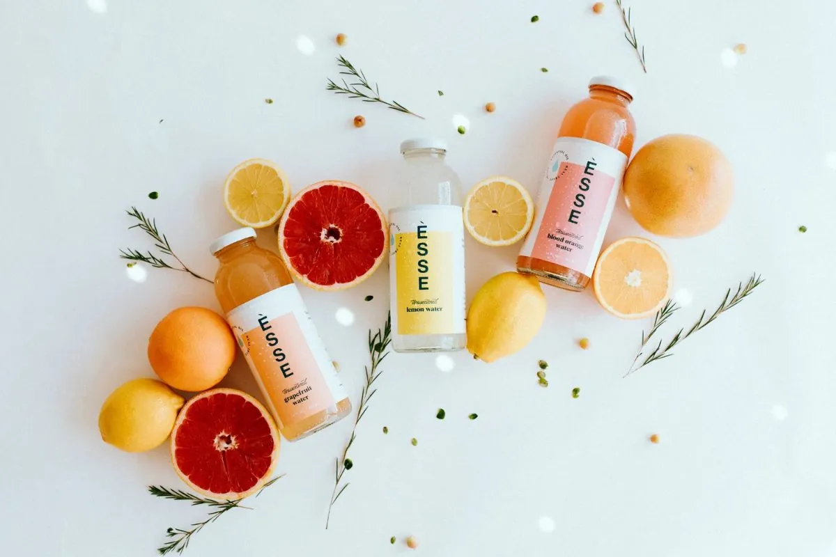 Esse fruit-infused water bottles with citrus and berries